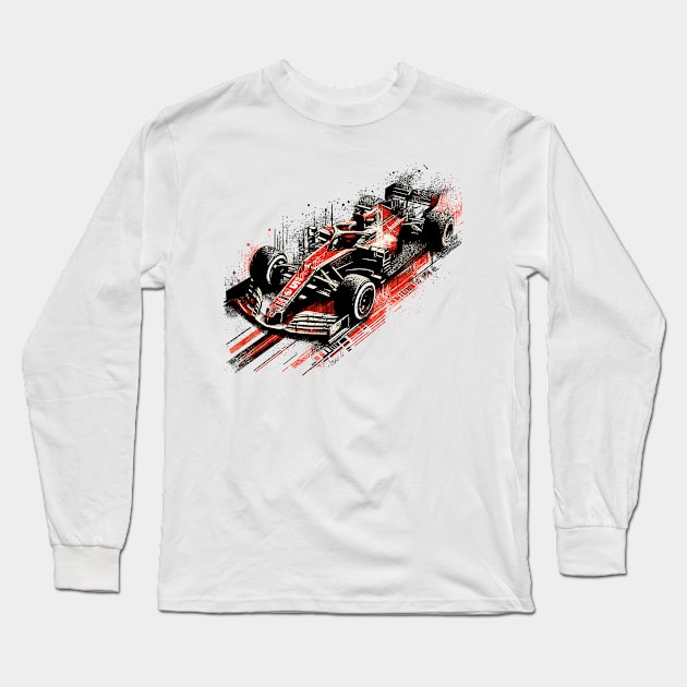 Formula 1 Long Sleeve T-Shirt by Vehicles-Art